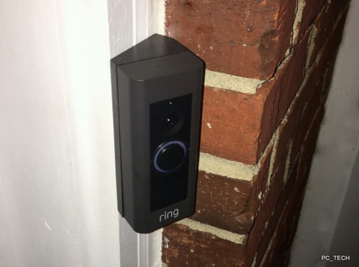 Ring Doorbell Pro 30 Degree Wedge 3d printed Please note: I spray painted it metallic brown