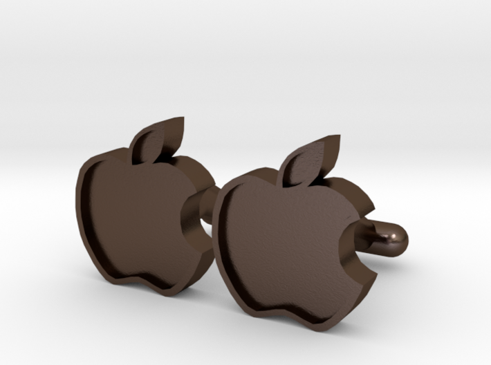 Apple Cufflink 3d printed 