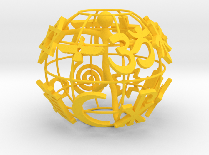 Golden Cage of Institution 3d printed
