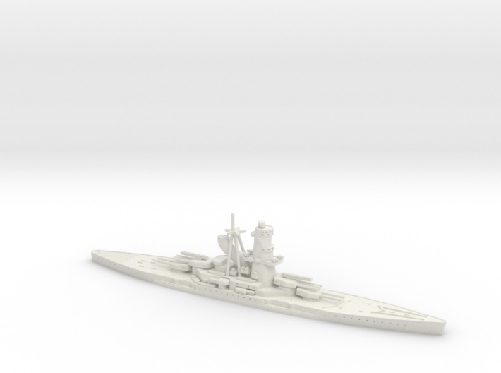 IJN Hiraga 1/1250 (Hiraga's Treaty Battleship Desi 3d printed