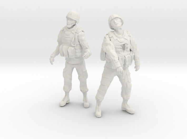 1-24 Military Zombie Set 1 3d printed 