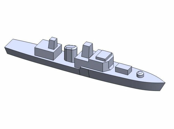 60OT03 Assortment Generic Warships 1:6000 3d printed MEDIUM SHIP