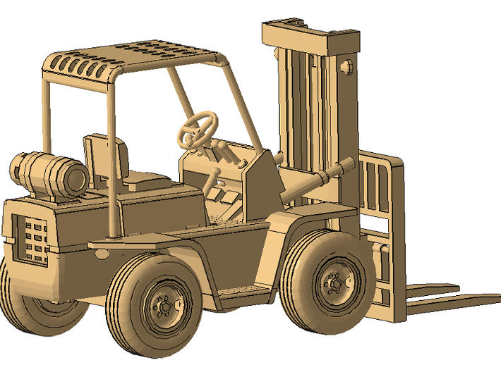 1/50th Hyster type Forklift 3d printed 