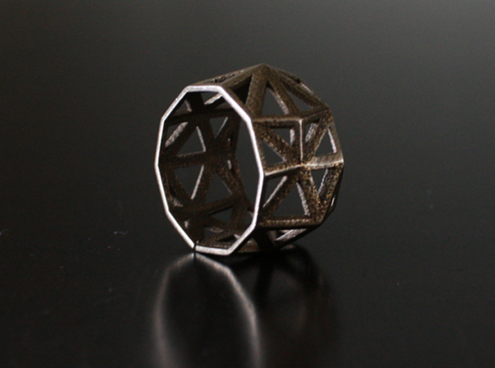 Geometric Ring 3d printed