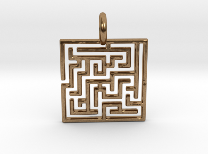 Maze Pendant No.3 3d printed