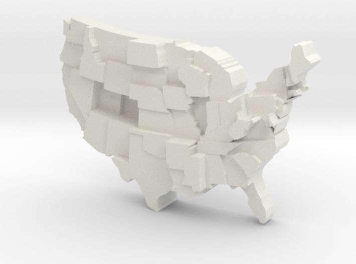 USA by Obesity 3d printed