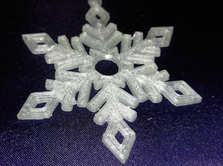 Snow Ornament V2 3d printed 