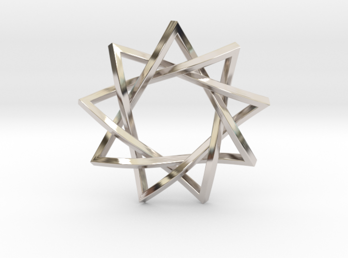 9 Pointed Penrose Star 1.2&quot; 3d printed