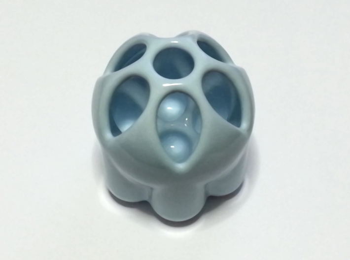 Seven Pen Holder 3d printed in Ceramics