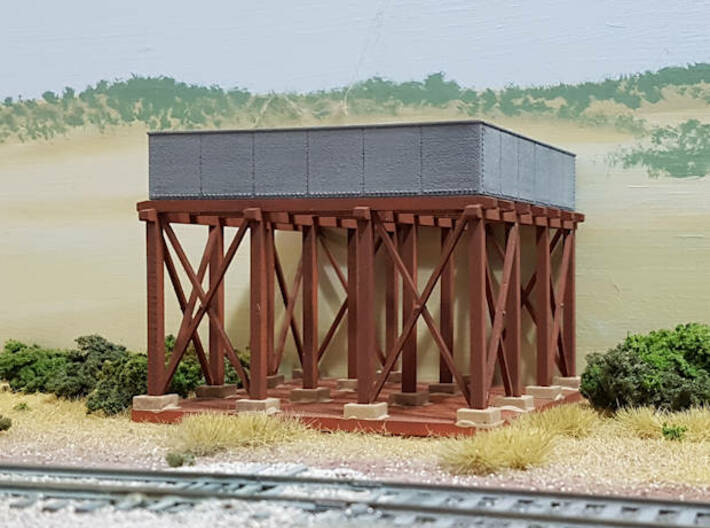 HO NSWGR Rivetted Water Tank 3d printed 
