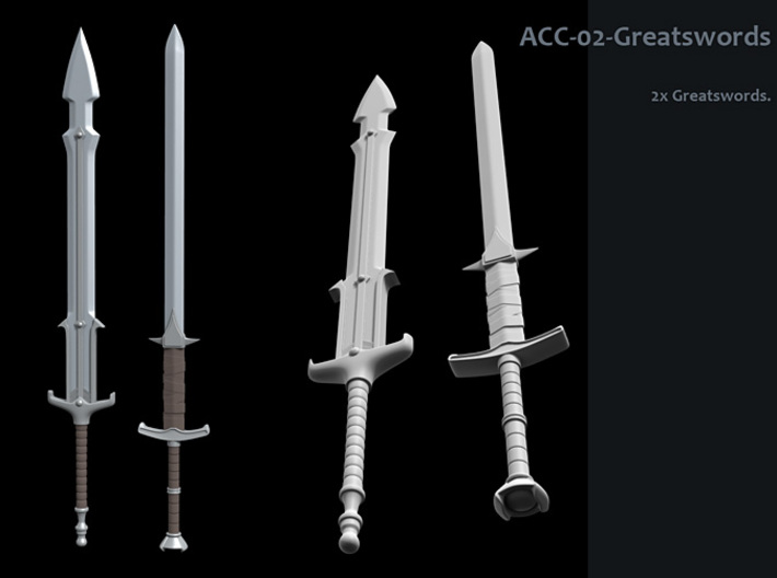 ACC-02-GreatSwords 6-7inch v2.2 3d printed