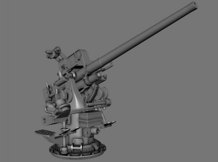 Best Detail 1/24 USN 3 inch 50 Cal. Deck Gun Kit 3d printed 