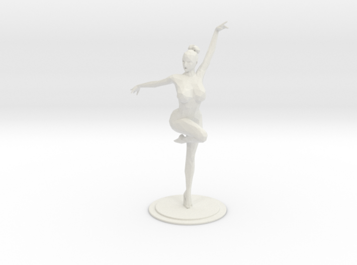 Lowpoly Ballet Girl 20CM 3d printed