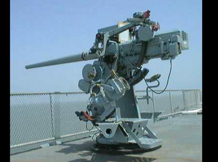 1/125 USN 3 inch 50 cal. Deck Gun (Mk 22) Kit 3d printed