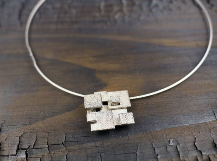 Cubic Pendant small 3d printed