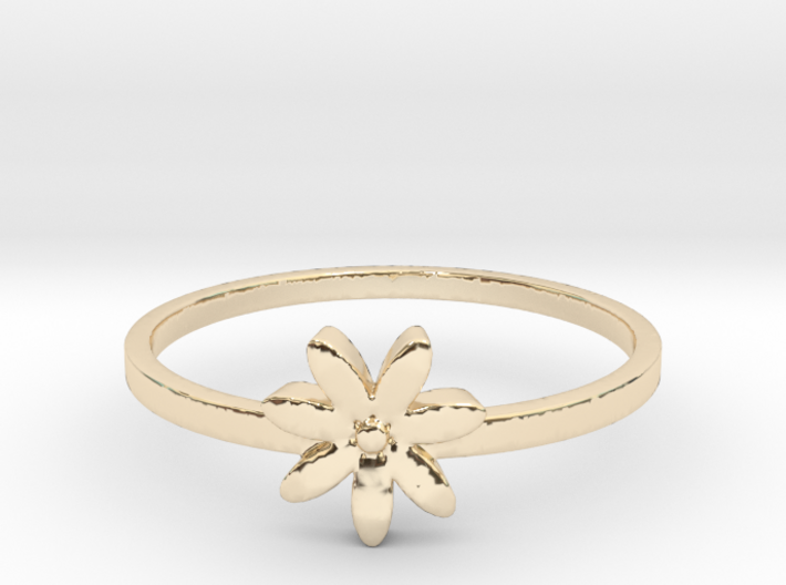 Flower 3d printed Flower in gold is spectacular.