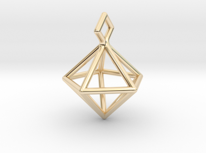 Geometric Necklace #S 3d printed