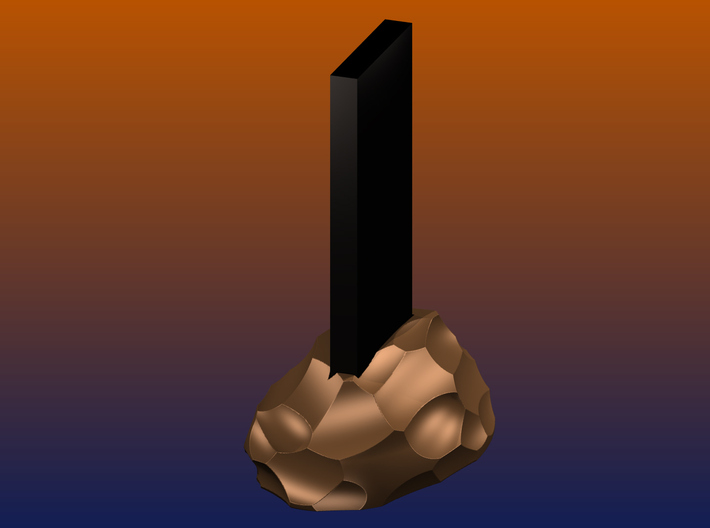 The MONOLITH, 2001 - Keychain 3d printed 