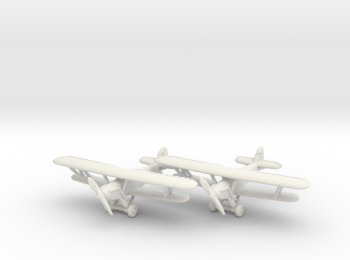 Hawker Trainer (two airplanes set) 1/285 6mm 3d printed