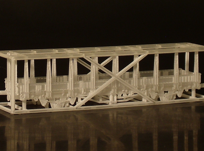 1/148 German train-ferry wagon, 40t-glw low 3d printed model as-delivered