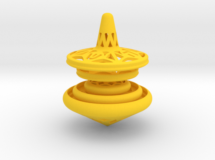 set of 3 nesting Spinning tops - Matryoshka - Hanu 3d printed 