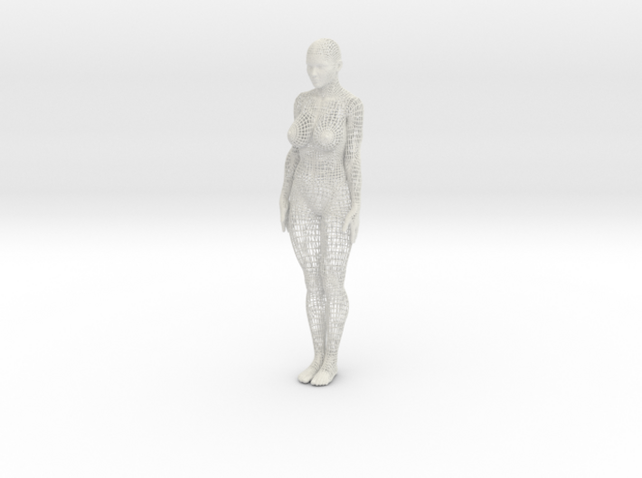 Wireframe woman 30cm 3d printed