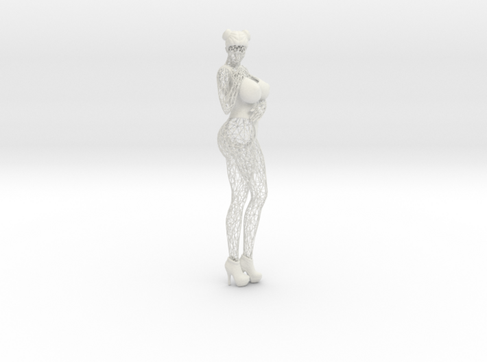 Sexy Wireframe Woman Lowpoly 35cm 3d printed