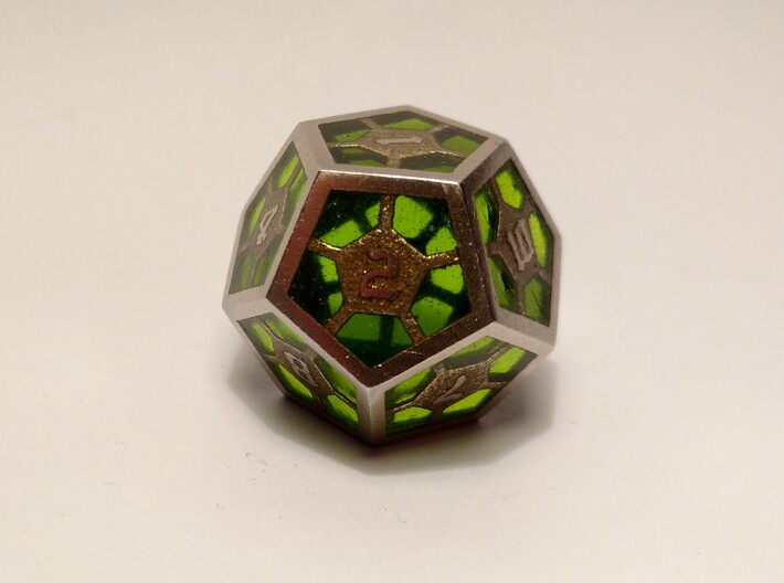 D12 Epoxy Dice 3d printed Epoxy is not printed and has to be added later on by the customer