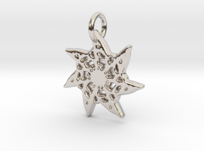 Seven-Pointed Snowflake 3d printed