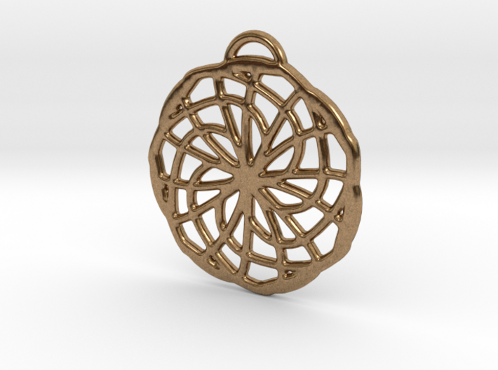 Labyrinth Pendant - Medium 3d printed