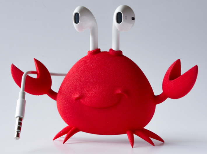 Apple EarPod Crab Holder 3d printed