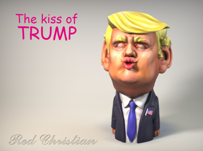The Kiss Of TRUMP 3d printed 