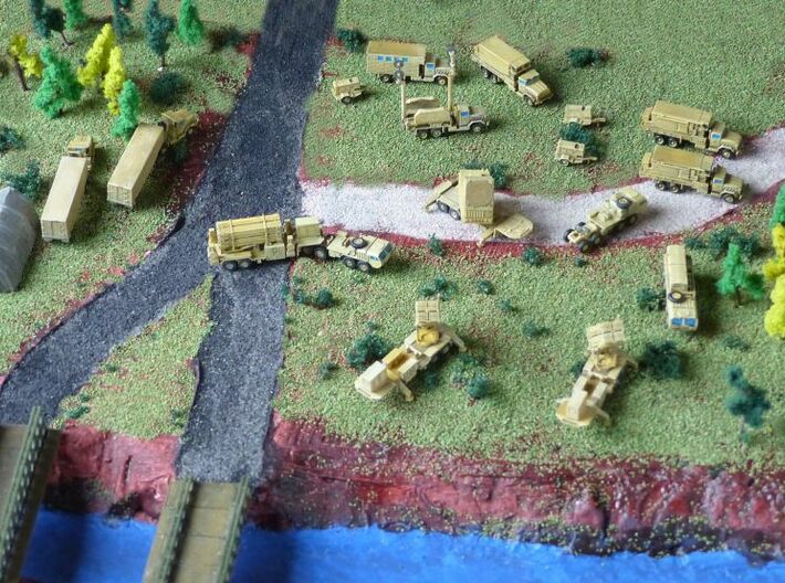 MIM-104 Missile Battery Trucks 1/285 3d printed Patriot Missile Battery by MoM