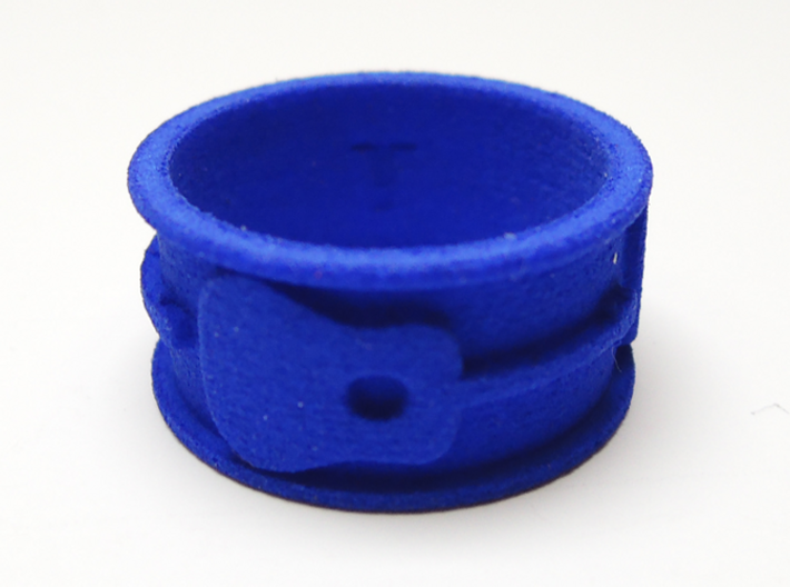 Acoustic - UK T Ring Size 9.75 3d printed Prototype in Royal Blue