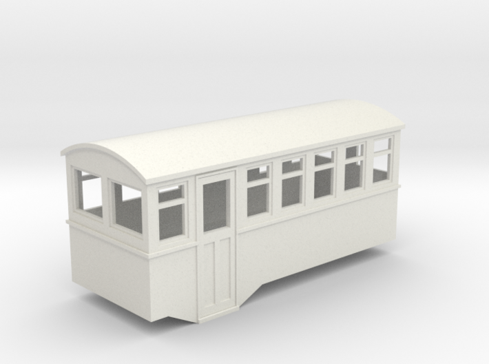 1/80 4 wheel railcar trailer 3d printed
