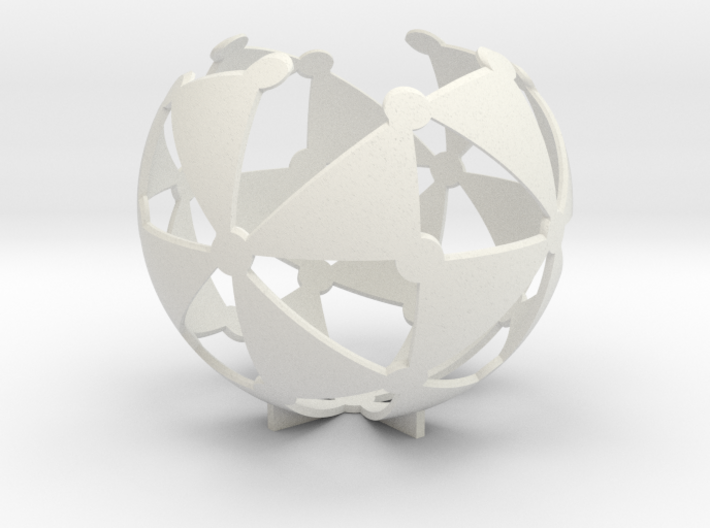 (4,3,2) triangle tiling (stereographic projection) 3d printed 