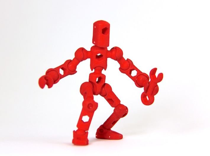 ModiBot Myke- Microfigure frame 3d printed ModiBot Myke- Microfigure frame