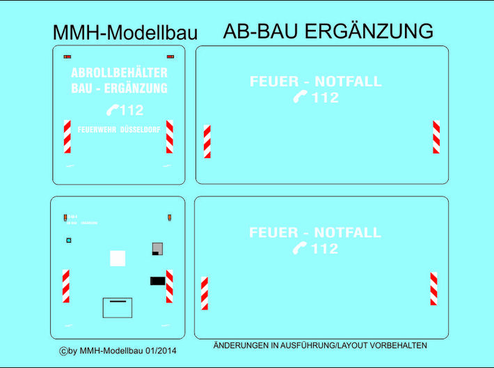 AB-Bau Ergänzung FW Düsseldorf 3d printed