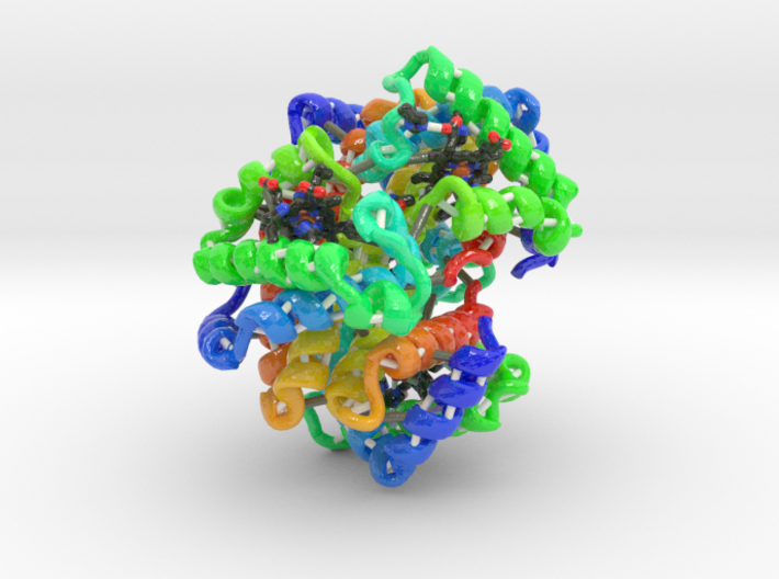 Deoxyhaemoglobin 3d printed