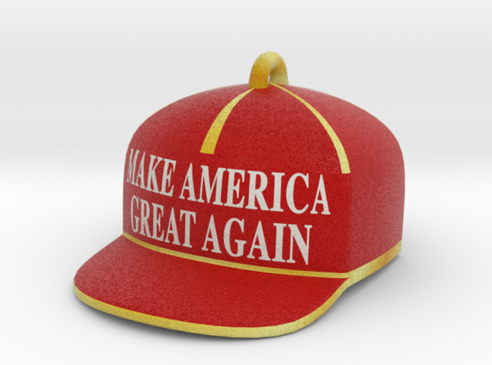 Trump Make America Great Again Red Hat Ornament 20 3d printed
