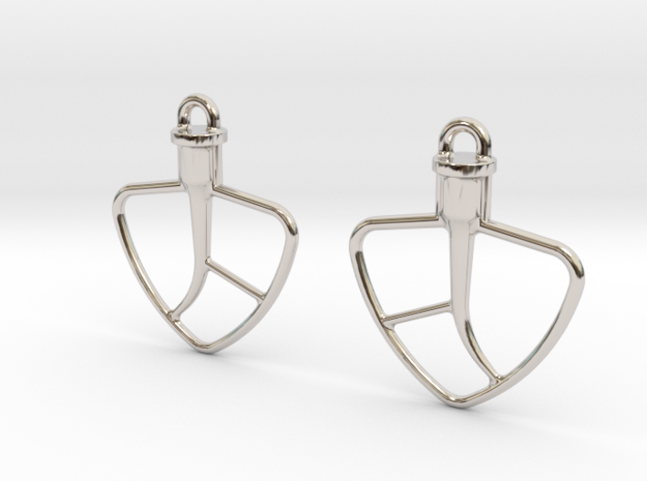 Kitchenaid-Style Mixer Earrings 3d printed
