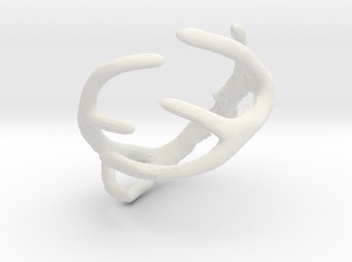 Antler Ring Size 12 - 22mm ID 3d printed