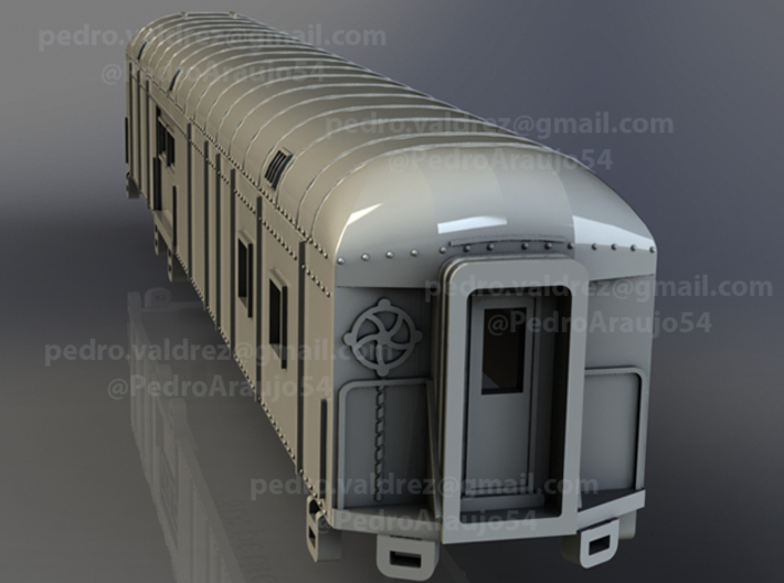 D&amp;RGW RPO Baggage Car NScale 3d printed Front &amp; Back Details
