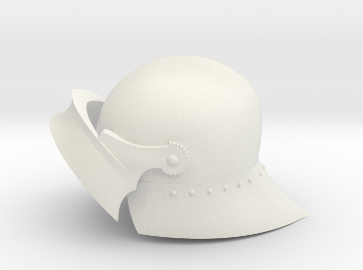 Playmobil - 15th century sallet with open visor 3d printed