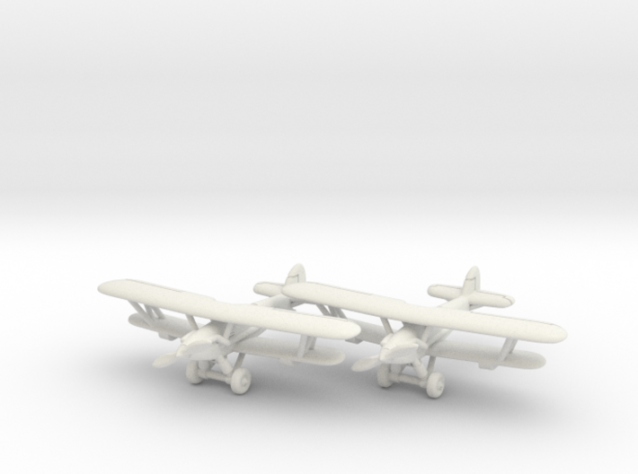 Hawker Hardy Pair (two airplanes set) 1/285 6mm 3d printed