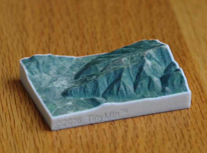Aspen Mountain, Colorado, USA, 1:100000 3d printed