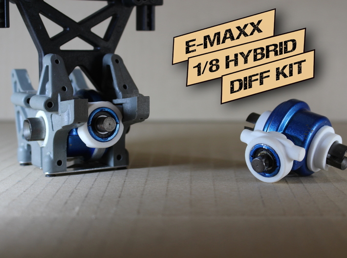 E-MAXX 1/8 Hybrid Differentials KIT (Front) AL 3d printed