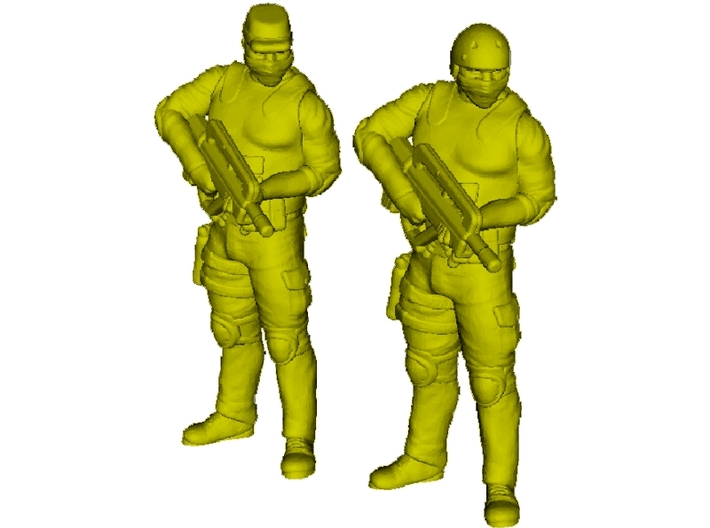 1/72 scale SpecOps operator soldier figures x 2 3d printed