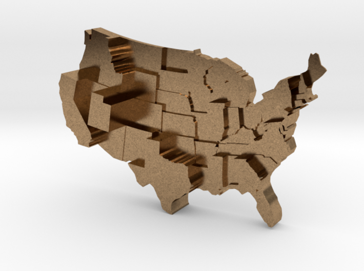 USA by Family Size 3d printed