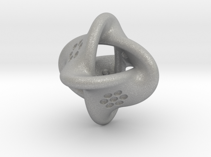 Unusual twisted D8 (bumps inside) 3d printed